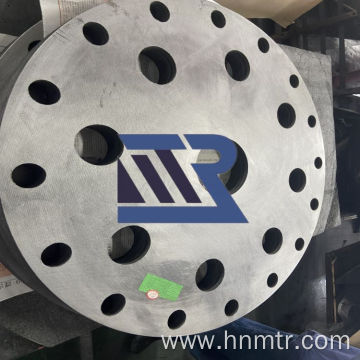 Porous carbon fiber hard felt disc